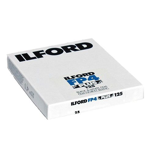 ILFORD FP4 Plus 125 Schwarzweißfilm, 13x18cm, 25 Blatt