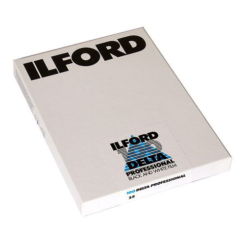 ILFORD Delta 100 Schwarzweißfilm, 13x18cm, 25 Blatt