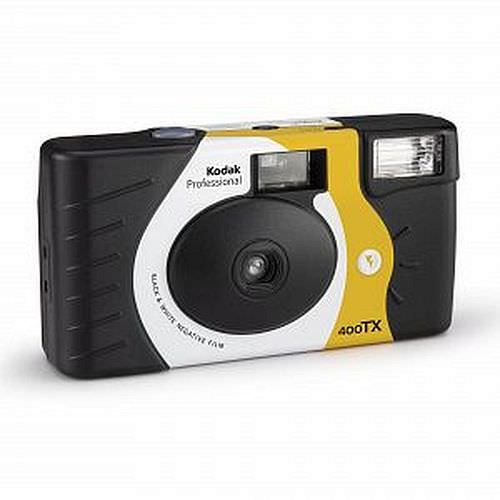 KODAK Einwegkamera mit Professional Tri-X 400 Schwarzweißfilm 400 ASA, mit Blitz, 27 Bilder