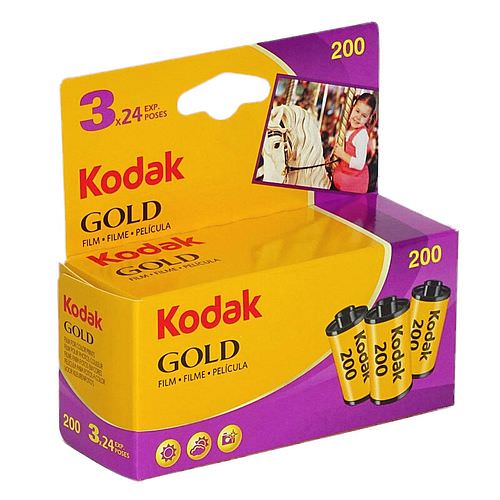 KODAK Gold 200 Negativ-Farbfilm, 135-24, 3er Pack
