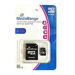 MEDIARANGE Secure Digital microSDHC 4GB Class 10 mit Adapter