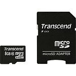 TRANSCEND Secure Digital microSDHC 8GB Class 10 mit Adapter