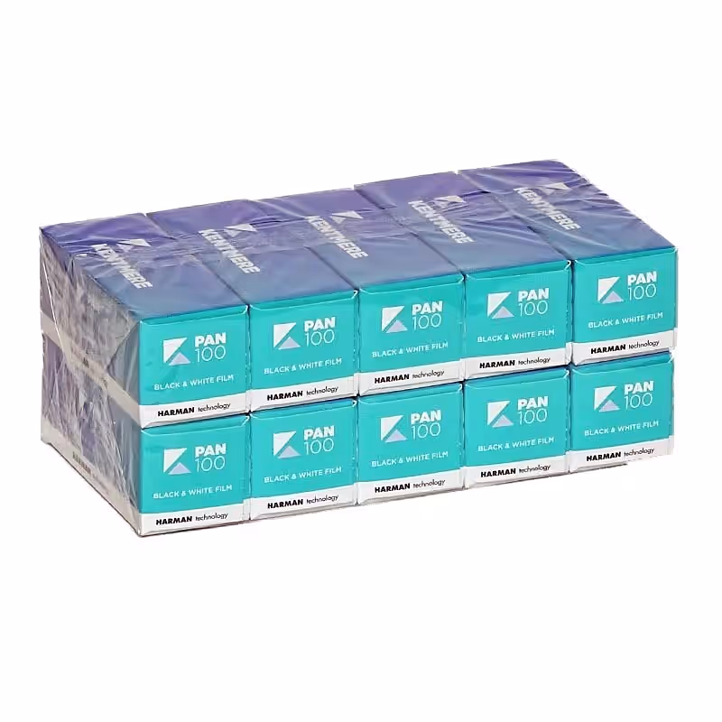 KENTMERE 100 Schwarzweißfilm, 120, 10 Stück