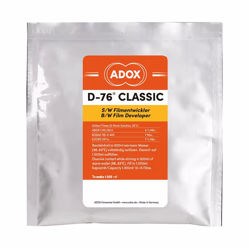 ADOX D-76 CLASSIC SW-Filmentwickler Pulver für 1 Liter