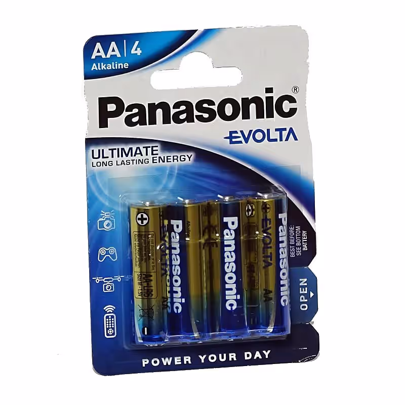 PANASONIC Evolta Mignon 1500/LR6/AA Alkaline 1,5 Volt 4 Stück