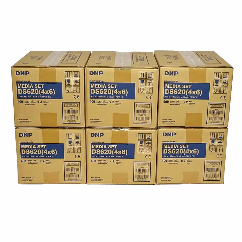 DNP Mediasets für DS 620 Drucker 10x15cm (4x6inch) 6 Karton für 4.800 Bilder