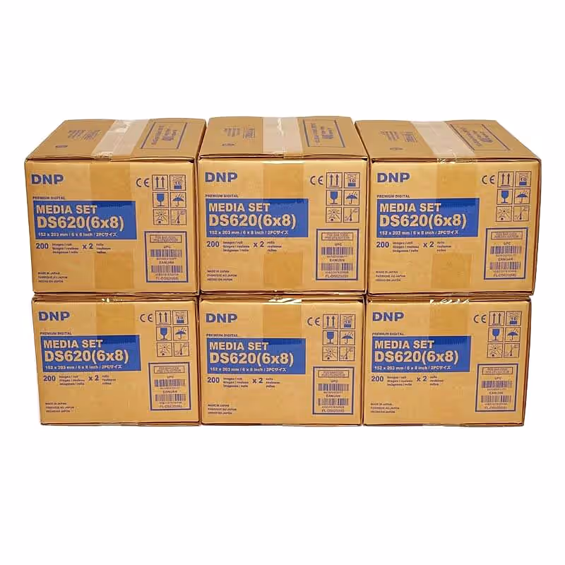 DNP Mediaset für DS 620 Drucker 15x20cm (6x8inch) und 10x15cm (4x6inch), 6 Karton