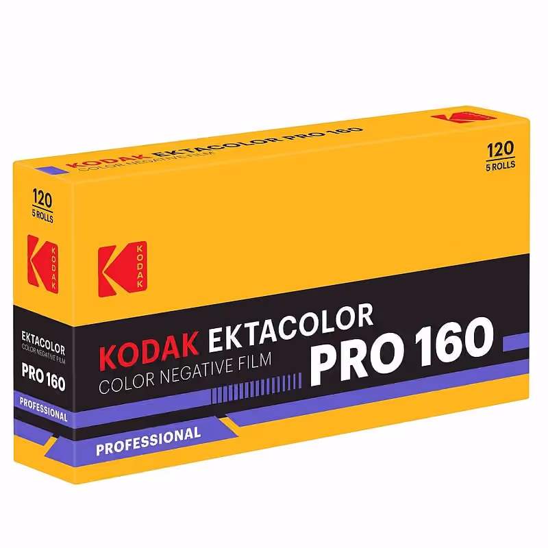 KODAK Ektacolor PRO 160 Negativ-Farbfilm, 120 Rollfilm 5 Stück