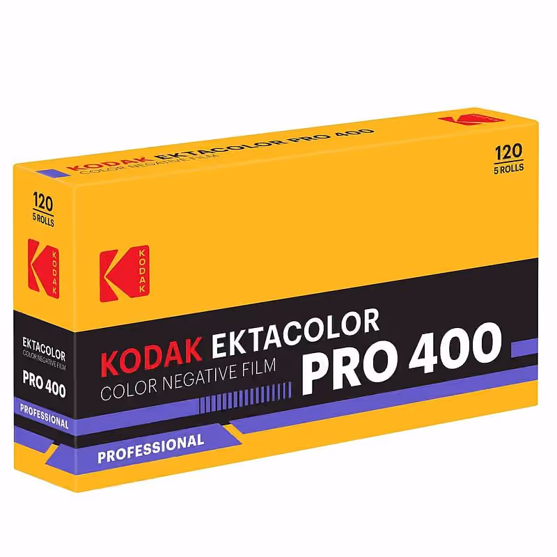 KODAK Ektacolor PRO 400 Negativ-Farbfilm, 120 Rollfilm 5 Stück