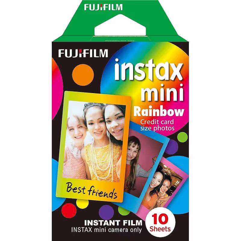 FUJI Instax Mini RAINBOW Film, 1x 10 Aufnahmen