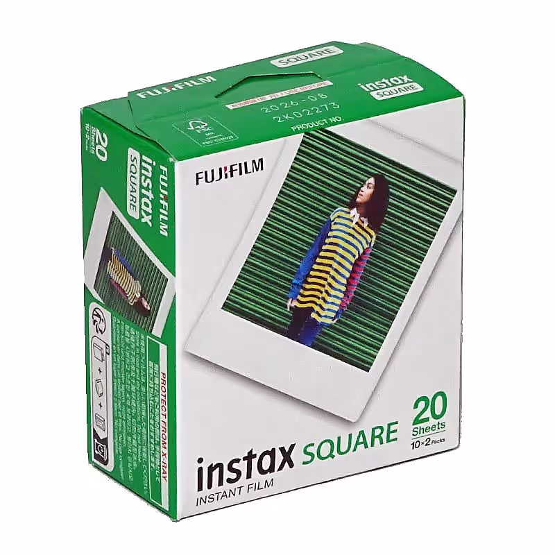 FUJI Instax SQUARE Film, Doppelpack 2x 10 Aufnahmen