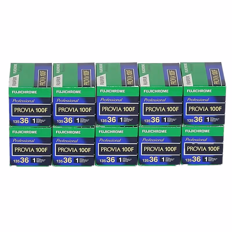 FUJI Provia 100 F Dia-Farbfilm (Umkehrfilm), 135-36, 10 Stück