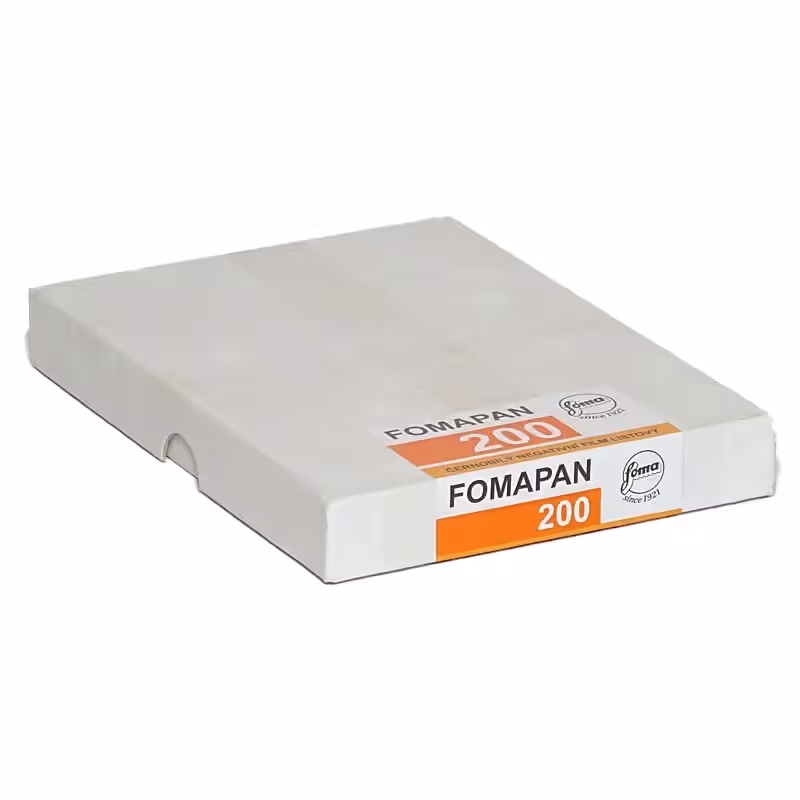 FOMA Fomapan 200 Schwarzweißfilm, 4x5inch / 10,2x12,7cm, 50 Blatt