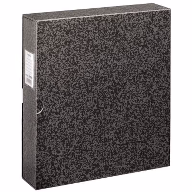 HAMA Negativ Ordner, schwarz Füllhöhe 45mm schwarz/marmor
