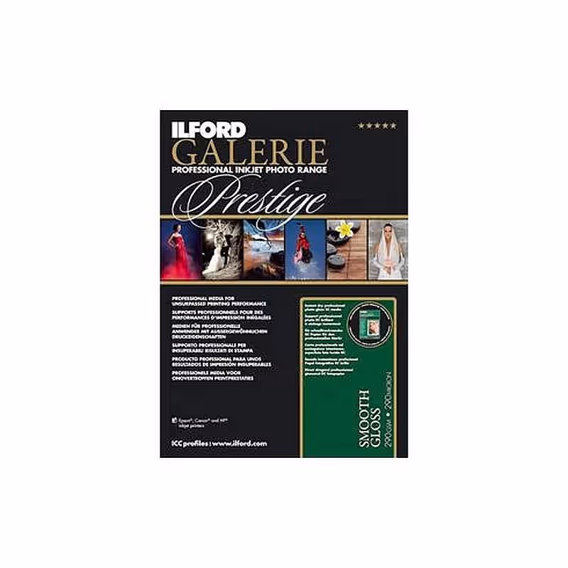 ILFORD Galerie Prestige Smooth Glossy 310g/m² A3 29,7x42cm 25 Blatt