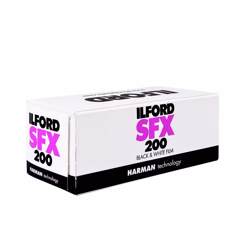 ILFORD SFX 200 Schwarzweißfilm, 120 Rollfilm