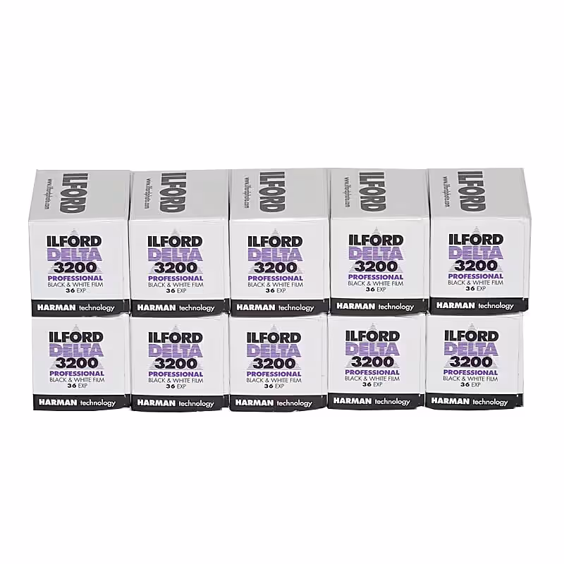 ILFORD Delta 3200 Schwarzweißfilm, 135-36, 10 Stück