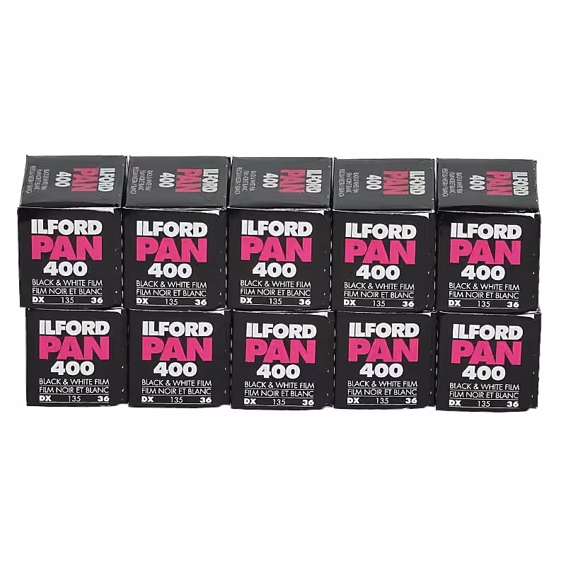 ILFORD Pan 400 Schwarzweißfilm, 135-36, 10 Stück