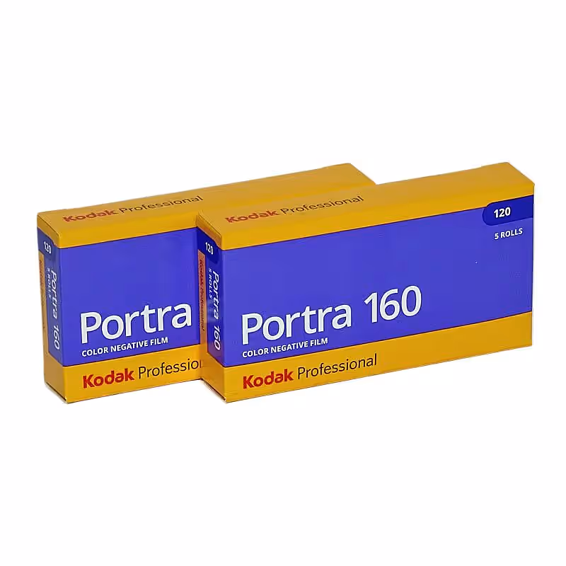 KODAK Portra 160 Negativ-Farbfilm, 120 Rollfilm, 2x 5 Stück
