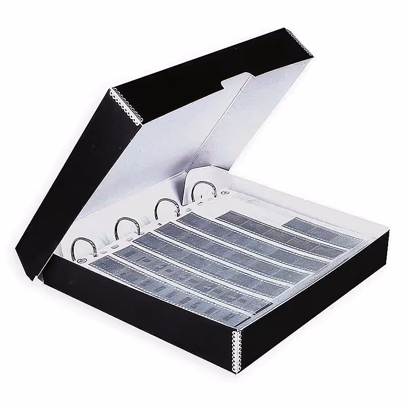 MONOGARD Ordnerkassette schwarz, 4-Loch-Ring-Mechanik