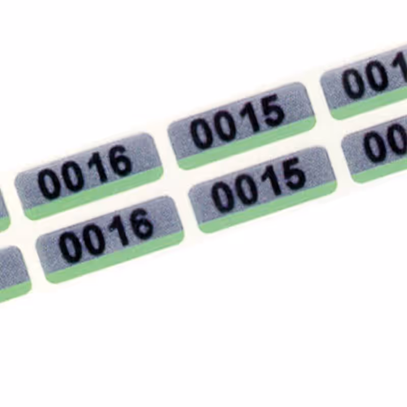 Silvercheck Profi-Labornummern 2-fach, 2000 Stück pro Rolle – Bild 2